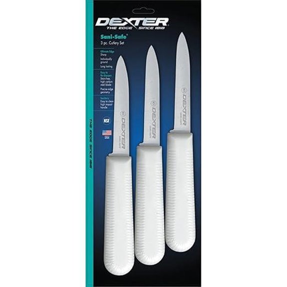 Dexter-Russell 3 Pack Paring Knives with High Carbon Steel