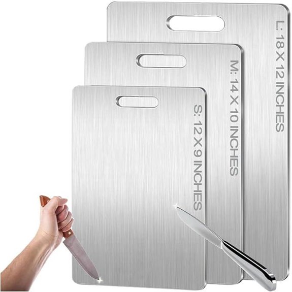 Titanium Cutting Board 12x9 Durable Dishwasher Safe