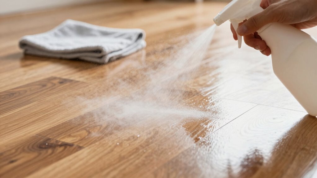 apply solution evenly carefully