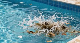 backwash disrupts pool circulation
