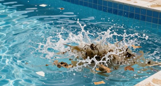 backwash disrupts pool circulation