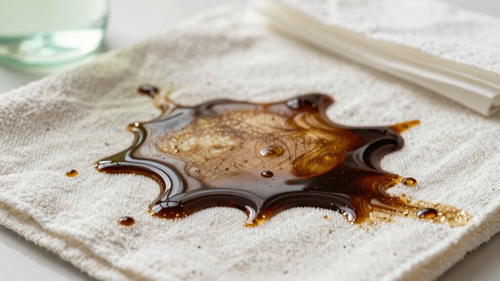 blot apply soap quickly