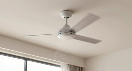 ceiling fan dust prevention