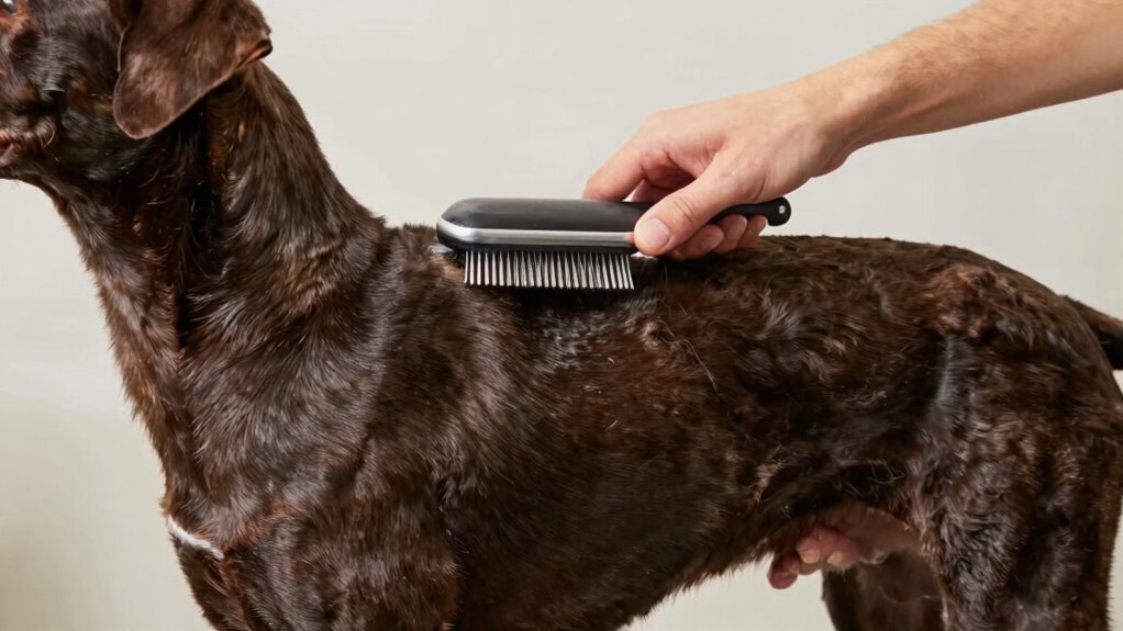 consistent grooming reduces shedding