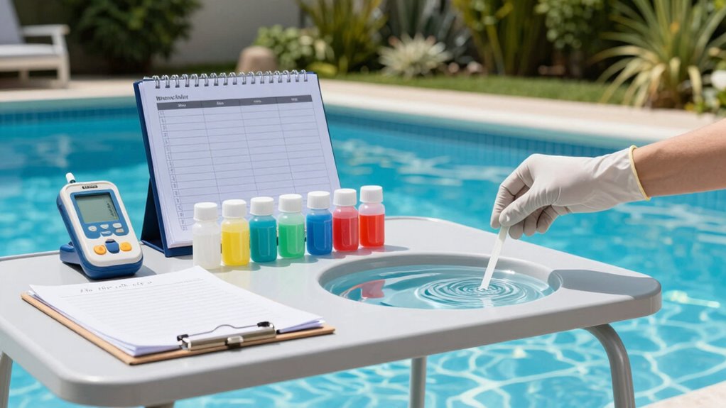 consistent weekly pool testing