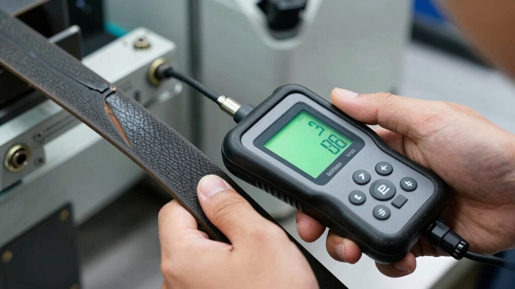 detect belt wear signs