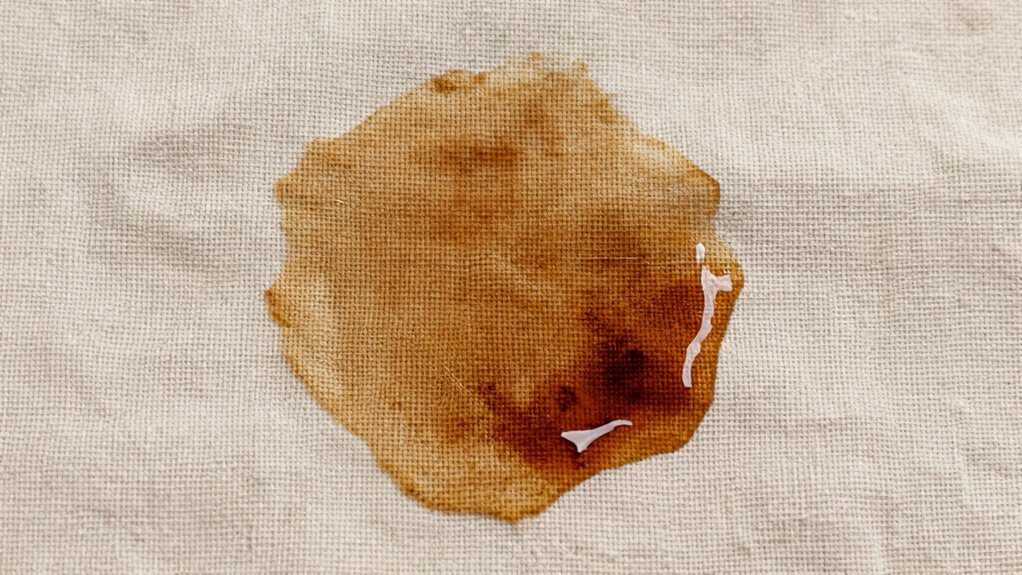 dye reaction indicates stain