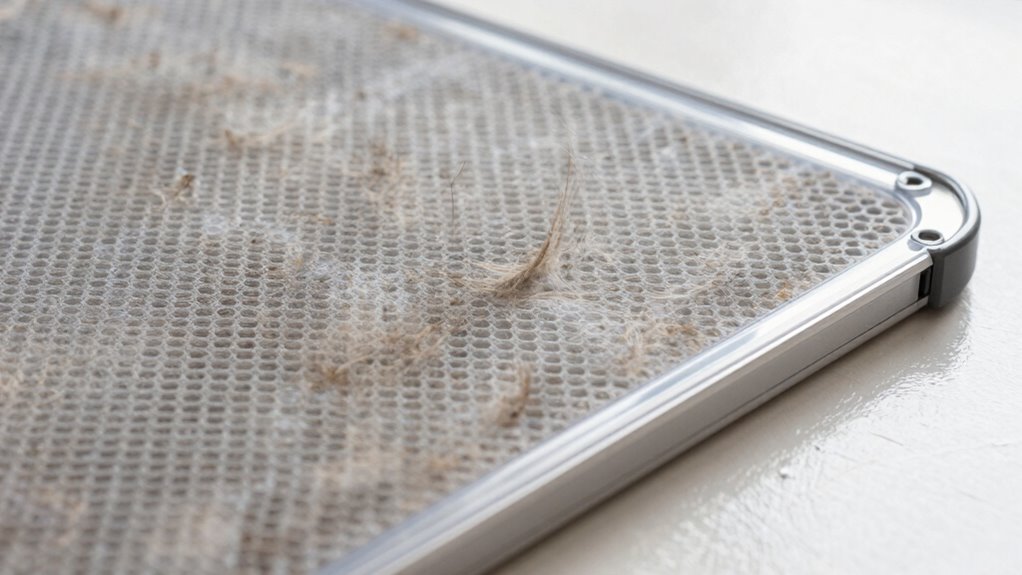 fiber entrapment and static