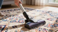 gentle proper rug vacuuming
