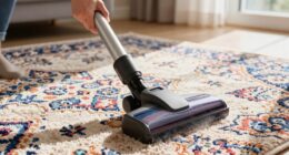 gentle proper rug vacuuming