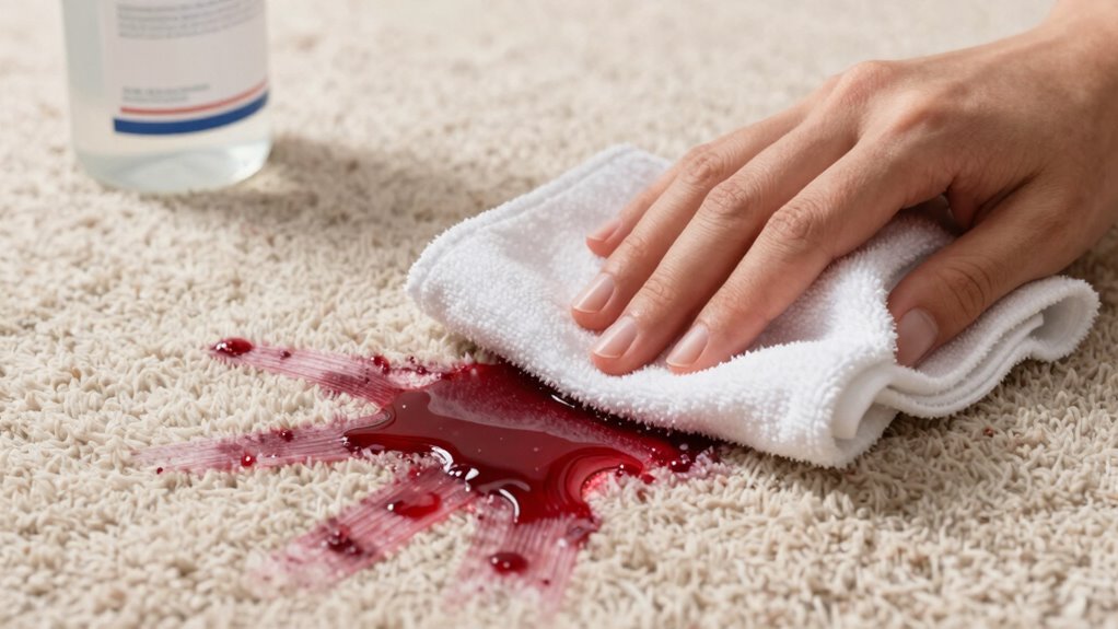 gently blot lift stain