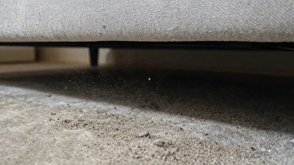 hidden allergens beneath furniture