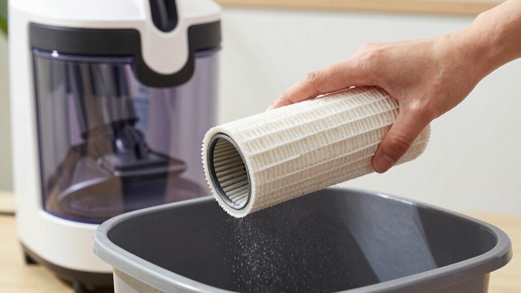 maintain filter ensure suction