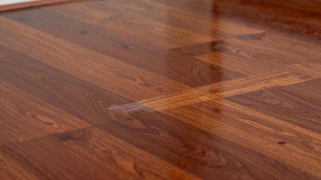 maintain glossy hardwood shine