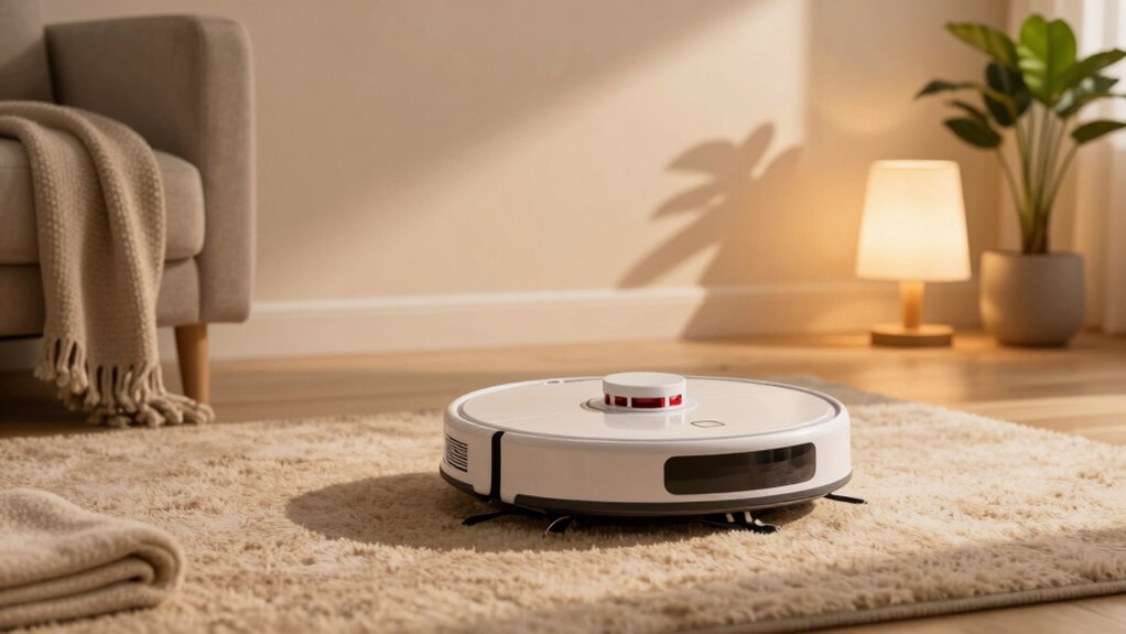pause robot vacuum night