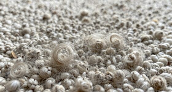 pet hair clings to carpet