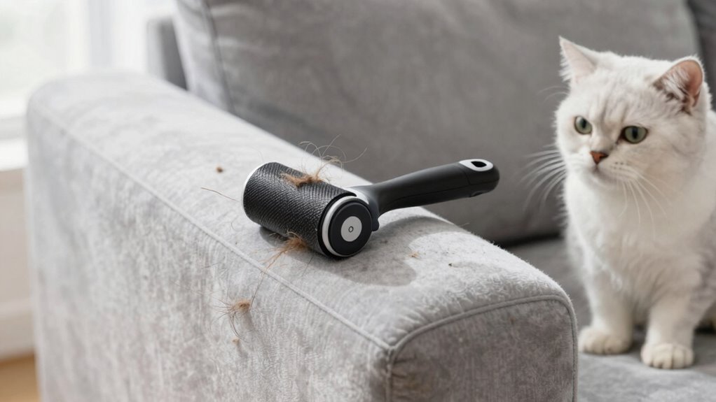 preventing pet hair reattachment