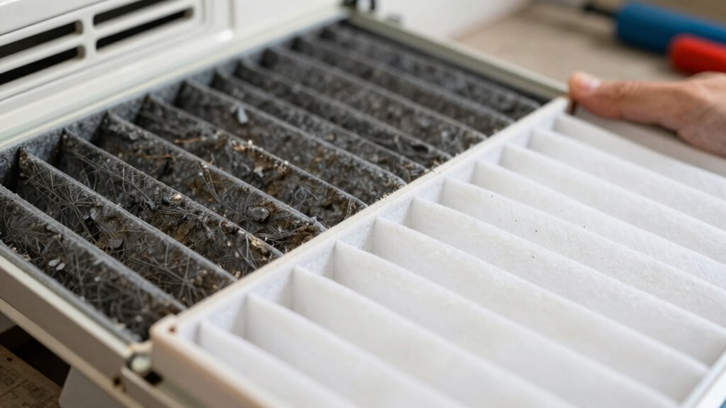 replace filter when dirty