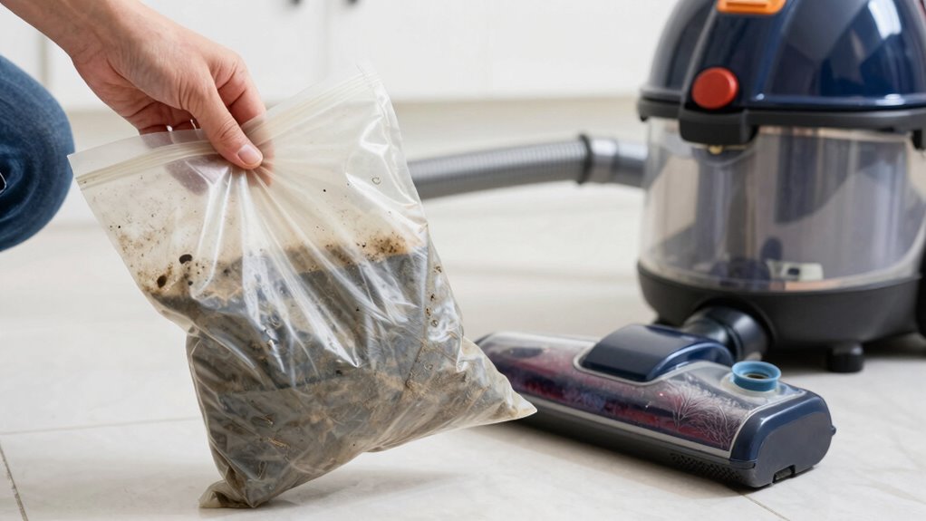 replace vacuum bag properly