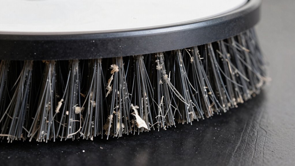 replace worn side brushes promptly