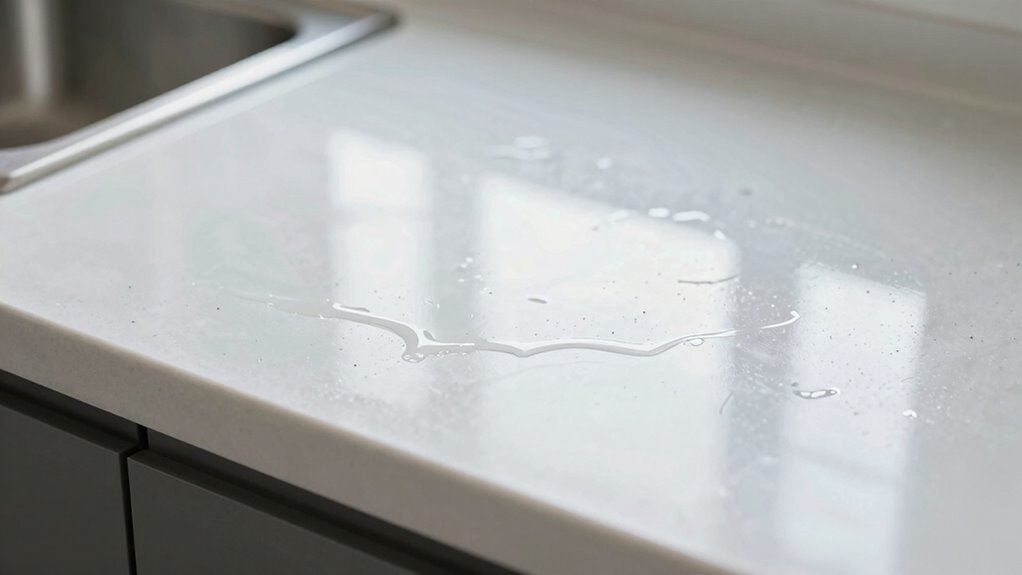 residue buildup from cleaners