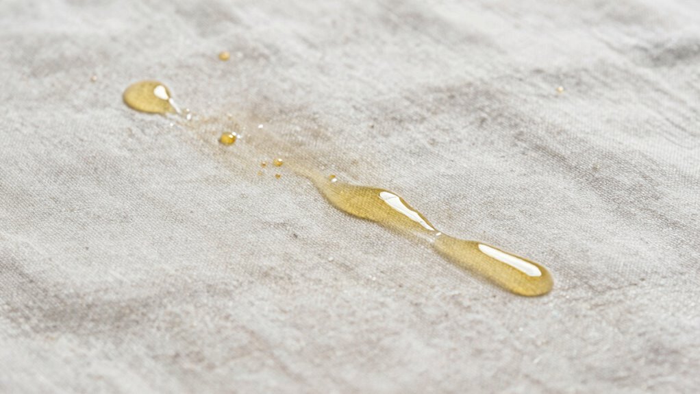 spotting fresh oily stains