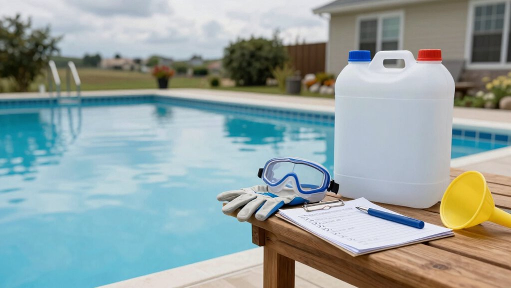 store chemicals securely indoors