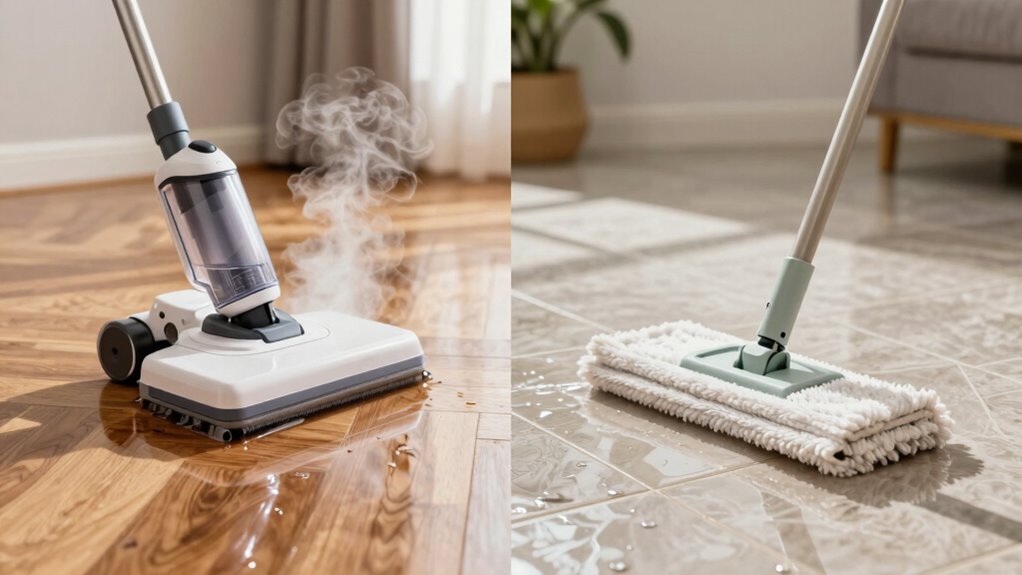 traditional mops excel on porous surfaces