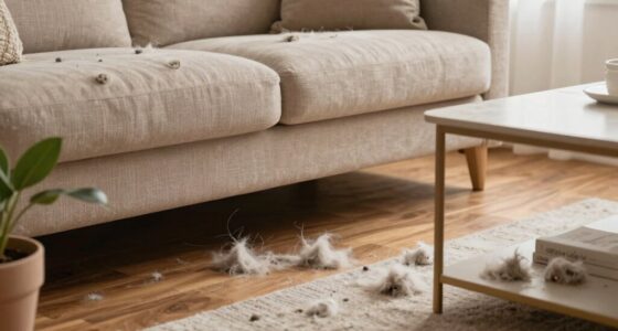 undetected pet hair accumulation