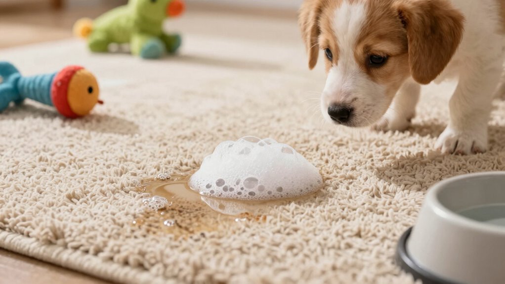 use enzymatic cleaners promptly