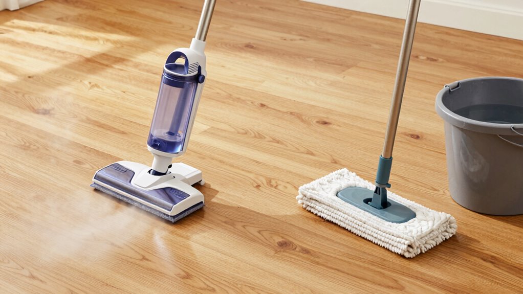 use gentle controlled steam