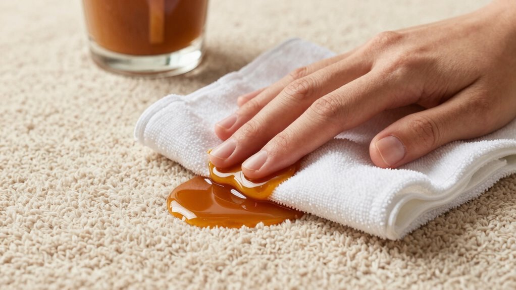blot gentle clean dry