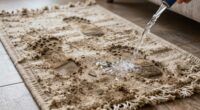 cleaning heavily used entry rugs