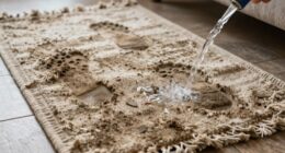 cleaning heavily used entry rugs