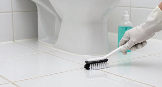 cleaning tight bathroom tiles