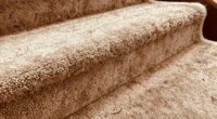 dog hair on stairs