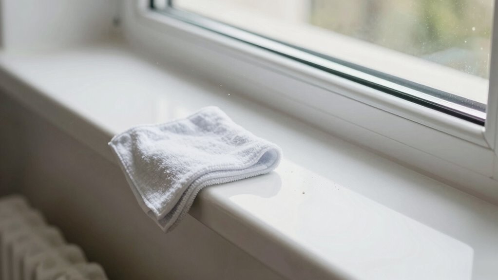effective window sill and track cleaning