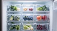 efficient freezer basket organization