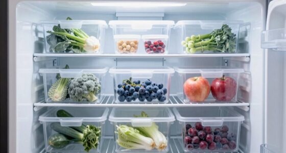 efficient freezer basket organization