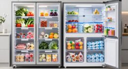 freezer organization comparison