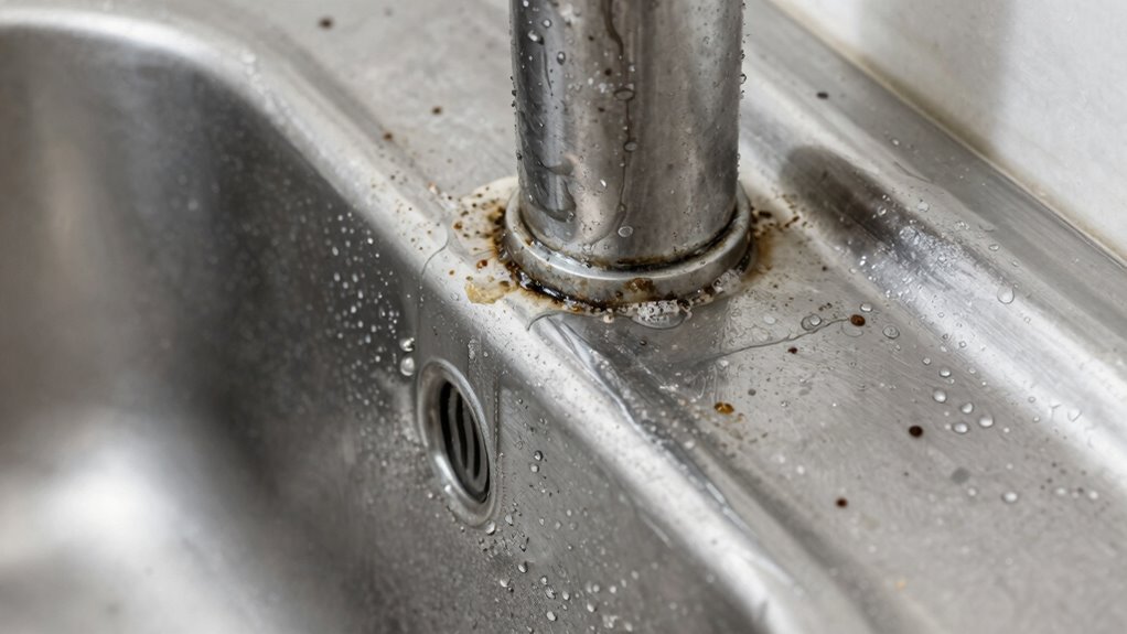 frequent cleaning counters mineral buildup