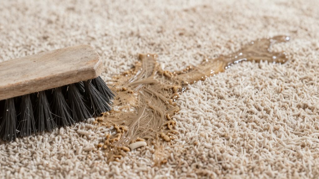 gentle cleaning prevents stain spread