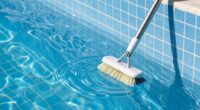 gentle pool wall brushing