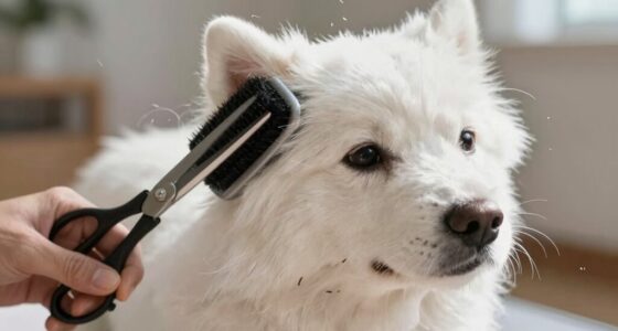 grooming reduces indoor shedding