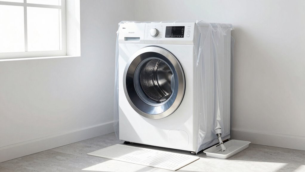 keep washer areas dry