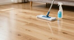 maintain laminate floor cleanliness