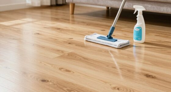 maintain laminate floor cleanliness