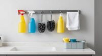 organize and store cleaning tools
