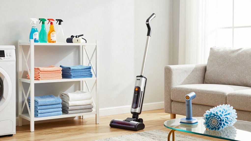 organize eco friendly cleaning supplies