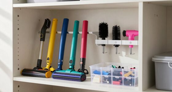 organize vacuum accessories effectively